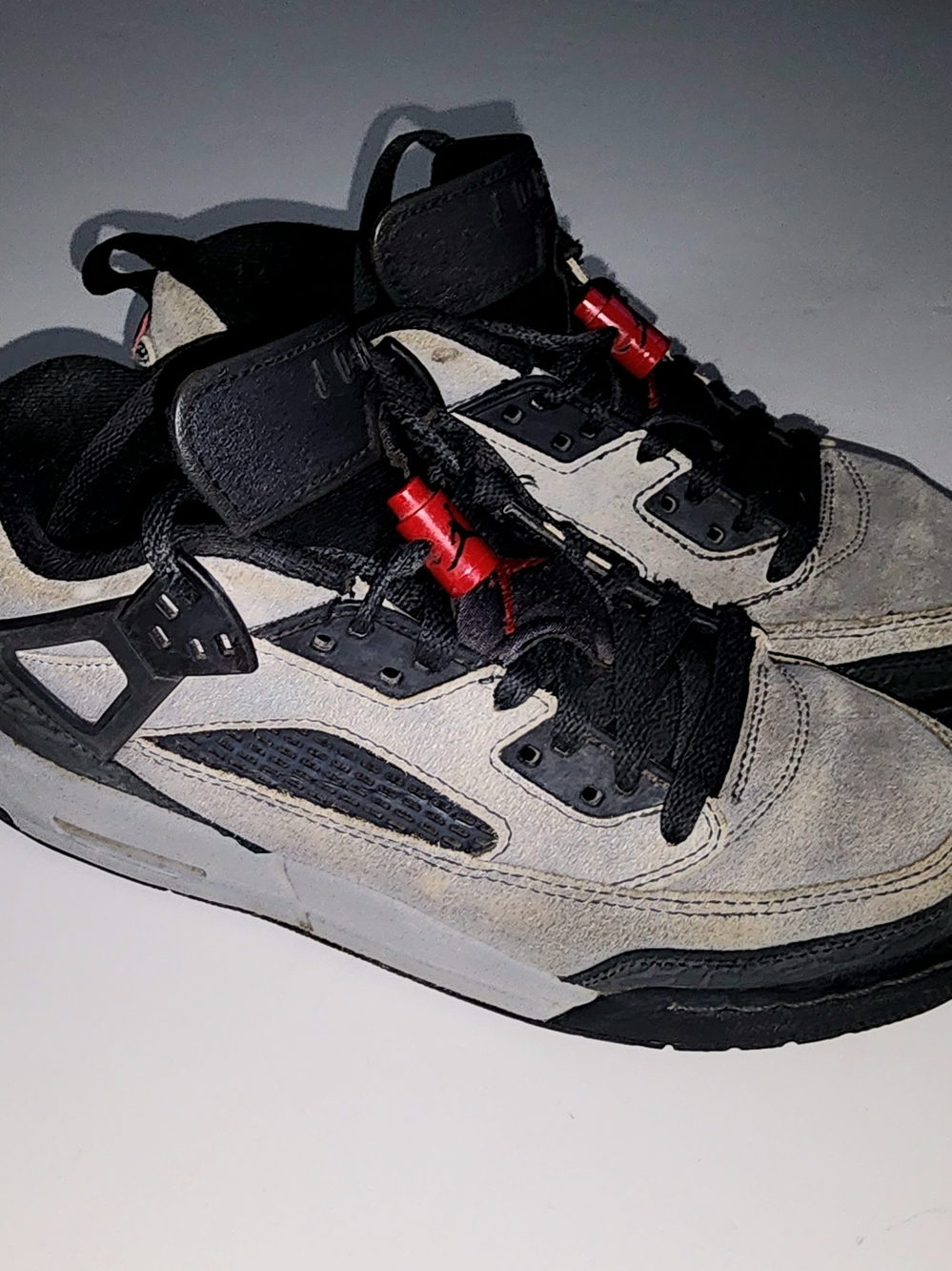 Nike Jordan Spizike Low "Anthracite Gym Red" sneakers youth size 7Y